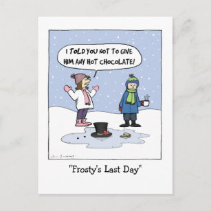 Carte Postale La Dernière journée de Frosty   Drôle Cartoon de N