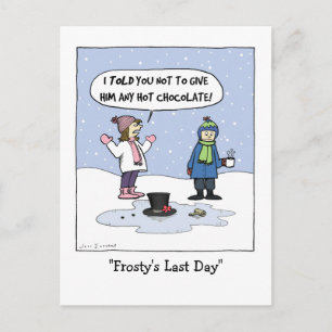 Carte Postale La Dernière journée de Frosty   Drôle Noël Cartoon