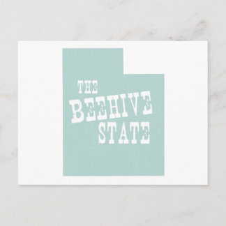 Carte Postale La devise de l'État de l'Utah Slogan