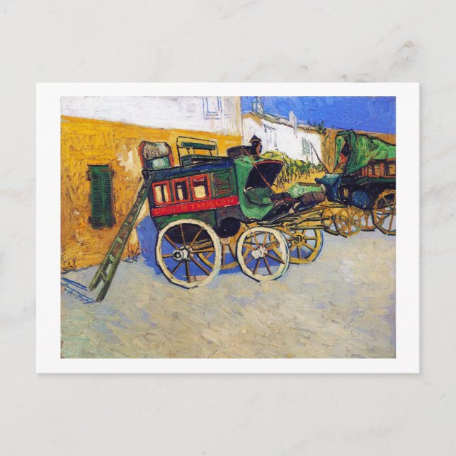 Carte Postale La Diligence Tarascon Vincent Van Gogh (Devant)