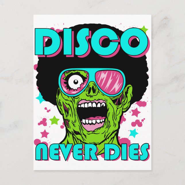 Carte Postale La disco ne meurt jamais (Devant)