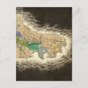 Carte Postale La Division de l'Empire Romain 395 après J.-C.