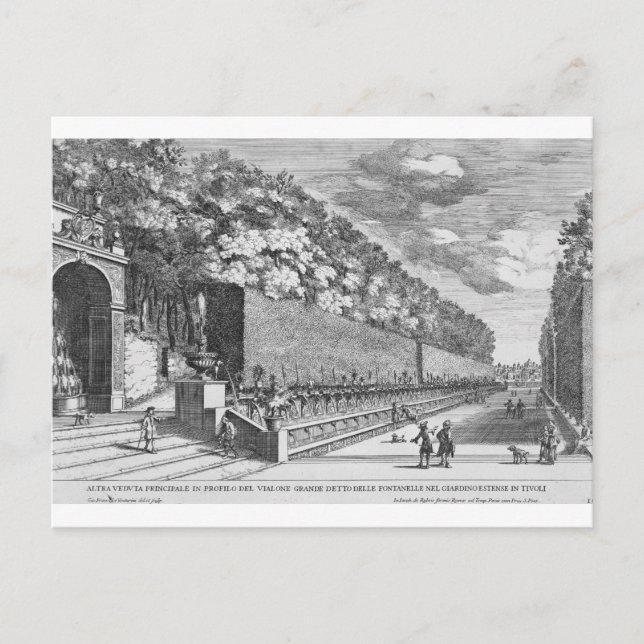 Carte Postale La double Terrasse des Cent Fontaines à Vil (Devant)