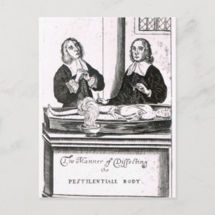 Carte Postale La façon de disséquer le corps péestilentiel