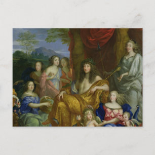 Carte Postale La famille de Louis XIV 1670