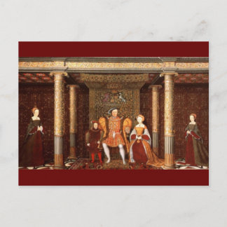 Carte Postale La famille d'Henri VIII