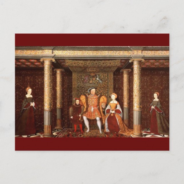 Carte Postale La famille d'Henri VIII (Devant)