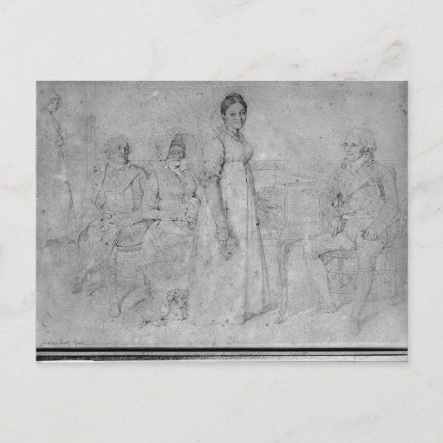 Carte Postale La famille Forestier, 1806 (Devant)