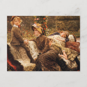 Carte Postale La famille Garden Bench Art