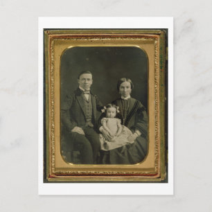 Carte Postale La famille Hiller, vers 1850 (daguerréotype)