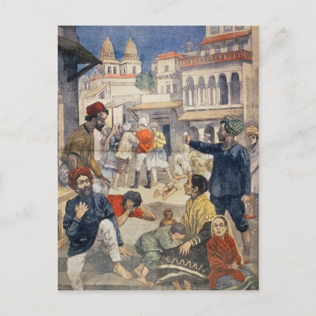 Carte Postale La famine en Inde (Devant)