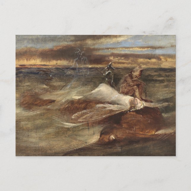 Carte Postale La Fée et le Serpent de mer (Devant)