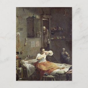 Carte Postale La Femme au Flea