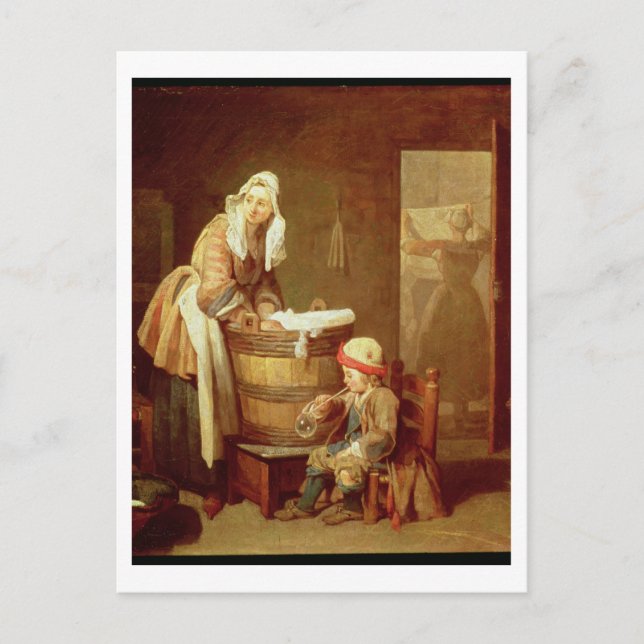 Carte Postale La femme de la blanchisserie (Devant)