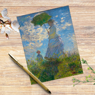 Carte Postale La femme de Monet avec parasol