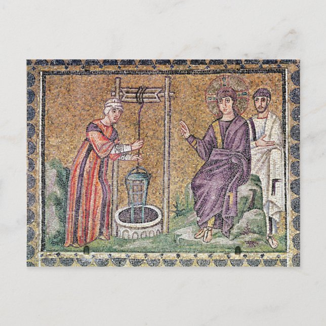 Carte Postale La femme de Samarie au puits (Devant)