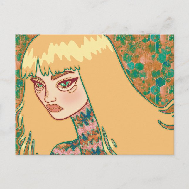 Carte Postale La femme gothique (Devant)