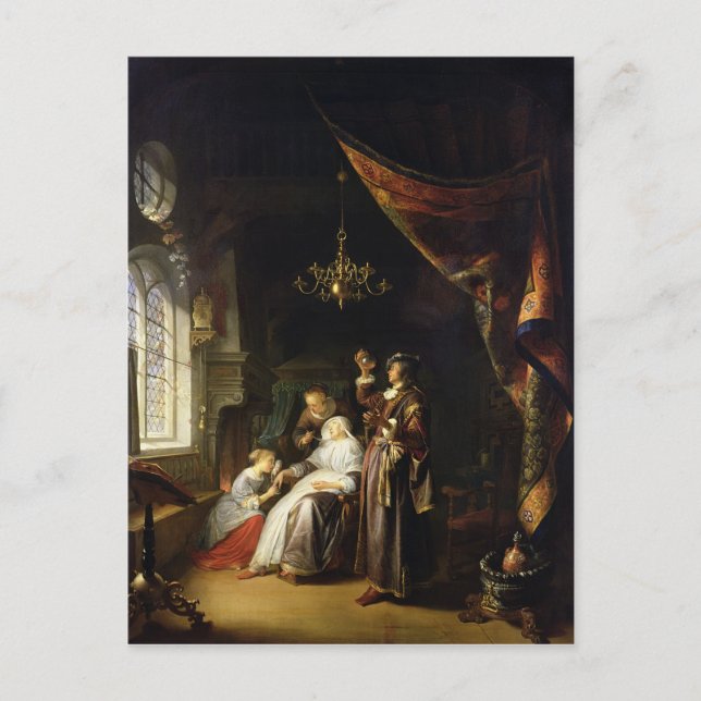 Carte Postale La femme hydropique, c.1663 (Devant)