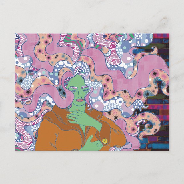 Carte Postale La Femme Mystique (Devant)