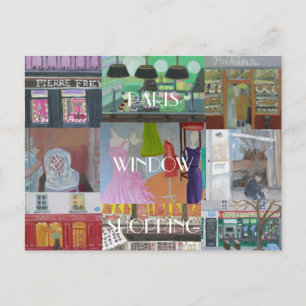 CARTE POSTALE LA FENÊTRE DE PARIS SHOPPING