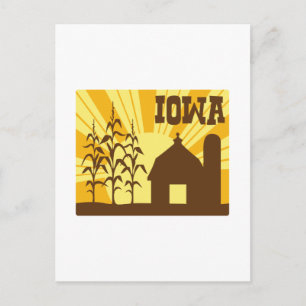 Carte Postale La ferme de maïs de l'Iowa