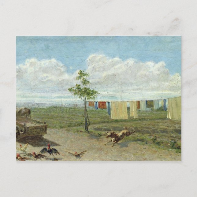 Carte Postale La Ferme (huile sur toile) (Devant)