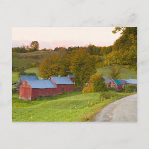 Carte Postale La ferme Jenne à Woodstock, Vermont. Chute.