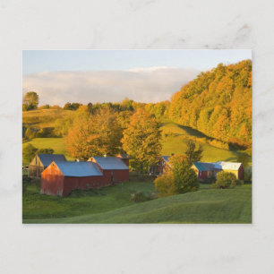 Carte Postale La ferme Jenne à Woodstock, Vermont. Chute. 2