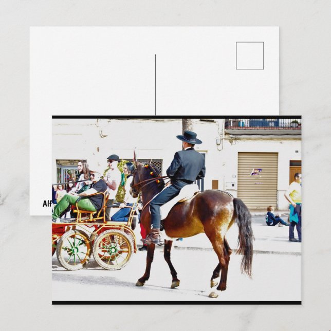 Carte Postale La fête de bienvenue des chevaux (Devant / Derrière)