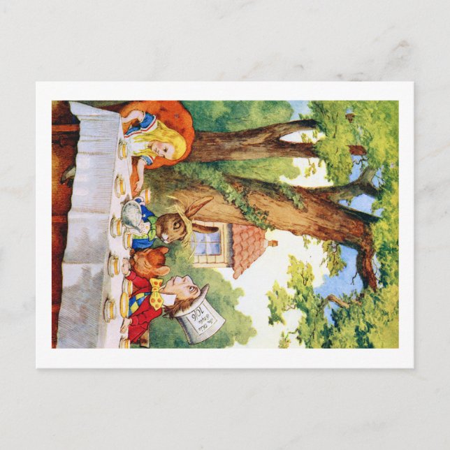 CARTE POSTALE LA FÊTE DU THÉ DE LA MAD HATTER (Devant)