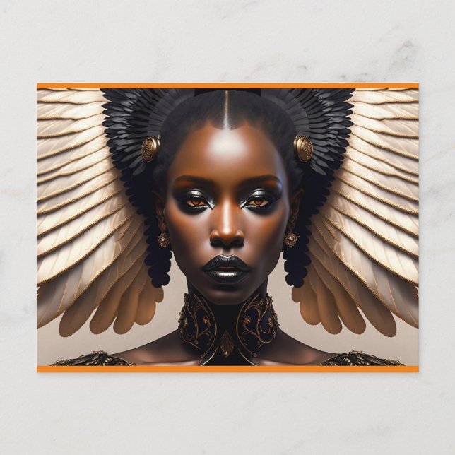 Carte Postale la fille cool (Devant)