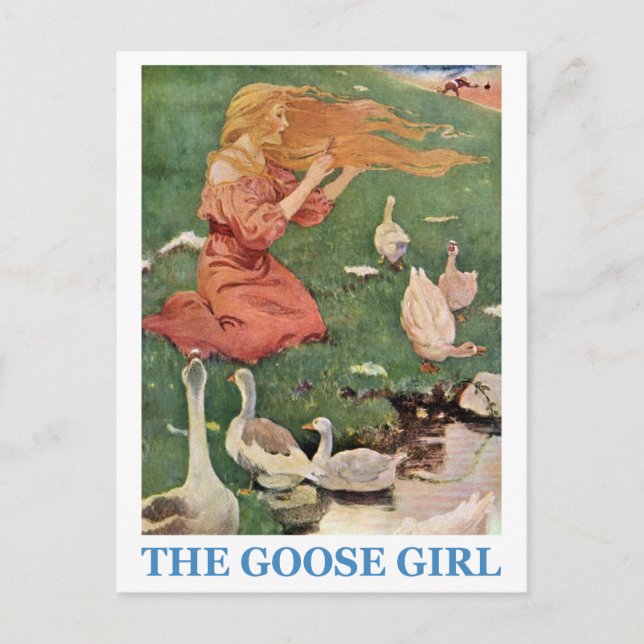 Carte Postale La fille de l'oie (Devant)