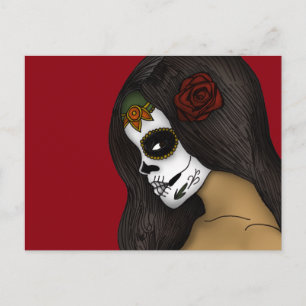 Carte Postale La Fille du Jour des Morts