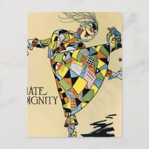 Carte Postale « La fille en patchwork déteste la dignité » de Jo