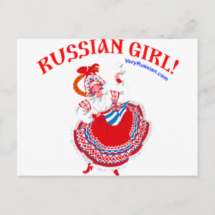 Carte Postale La fille russe !