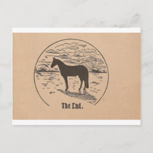 Carte Postale La fin de Black Beauty