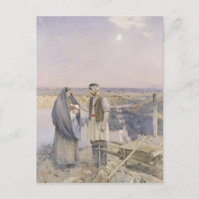 Carte Postale La fin de la journée, 1888 (Devant)