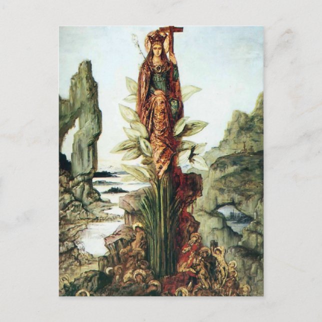 Carte Postale La Fleur mystique par Gustave Moreau (Devant)