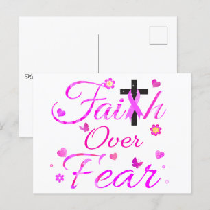 Carte Postale La foi au-dessus de la peur