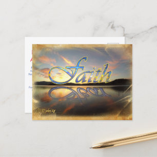 Carte postale La Foi Au Sujet De La Peur