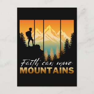 Carte Postale La foi peut déplacer des montagnes