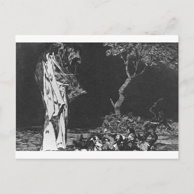 Carte Postale La folie de la peur par Francisco Goya (Devant)