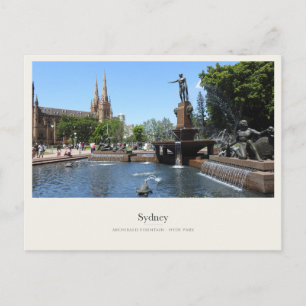 Carte Postale La fontaine Archibald et la cathédrale St Marys, S