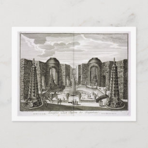 Carte Postale La fontaine dans le labyrinthe au Princely Pleasur