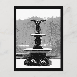 Carte Postale La Fontaine de Bethesda en hiver