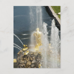 Carte Postale La fontaine de Samson, Peterhof, St-Pétersbourg