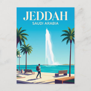 Carte Postale La fontaine du roi Fahd Arabie saoudite
