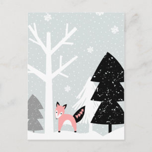 Carte Postale La forêt d'hiver