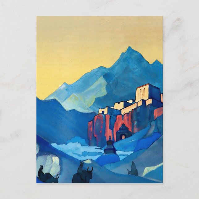 Carte Postale « La forteresse de l'esprit » de Nicholas Roerich (Devant)