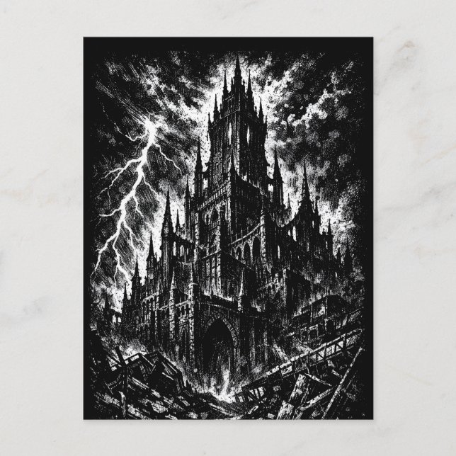 Carte Postale La Forteresse Noire par BurnsInHell (Devant)